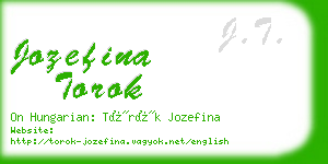 jozefina torok business card